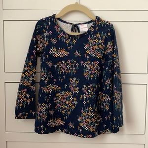 Hanna Anderson girls navy cotton tunic size 4
